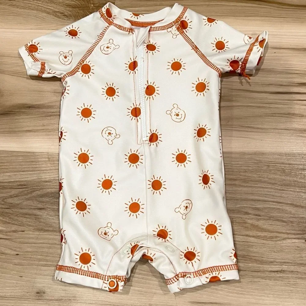 Disney Baby Pooh Swim Rash Guard Baby 3-6 Months Unisex